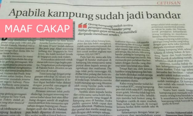 Apabila Kampung Sudah Jadi Bandar