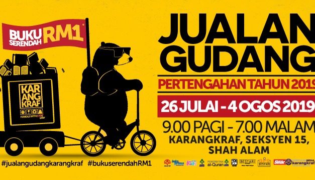 Jualan Gudang: Harga Buku Serendah RM 1.00!