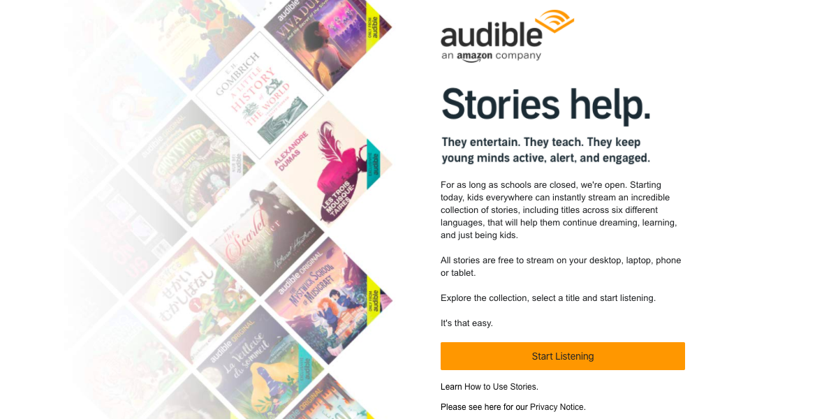Audible menawarkan buku audio secara percuma sempena pandemik!